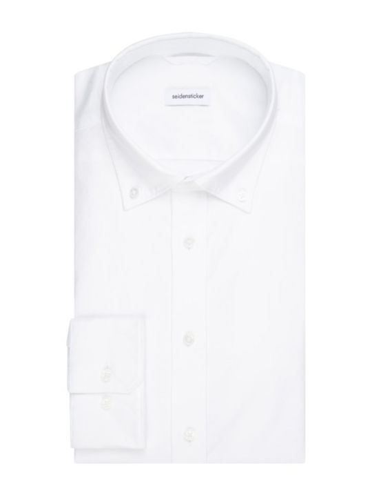 Seidensticker Men's Shirt Long Sleeve Cotton White