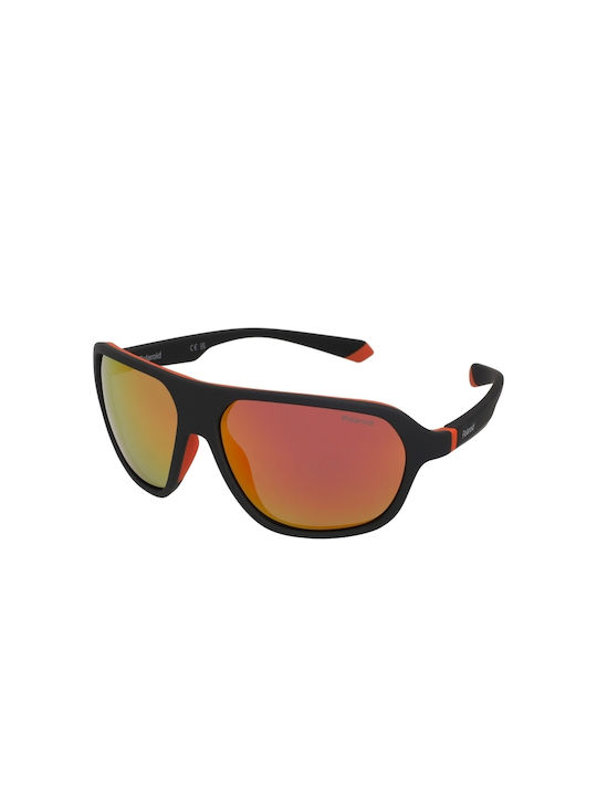 Polaroid Sonnenbrillen mit Schwarz Rahmen und Rot Polarisiert Linse PLD2152/S RC2/OZ