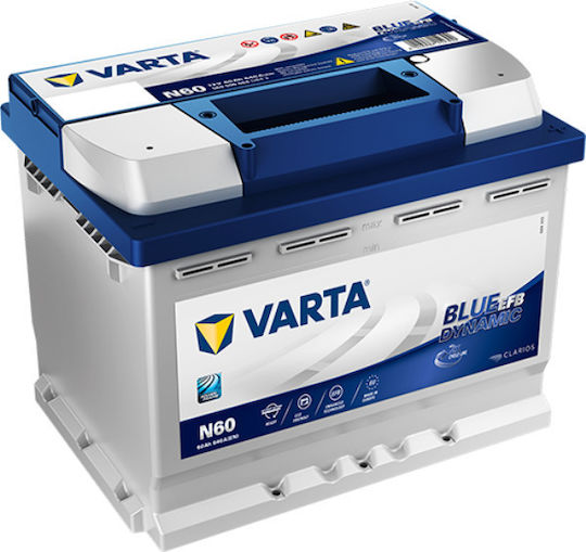 Varta Baterie Auto Efb Capacitate 60Ah Amperi De Pornire La Rece 640A 60Ah Efb Pornire/Oprire