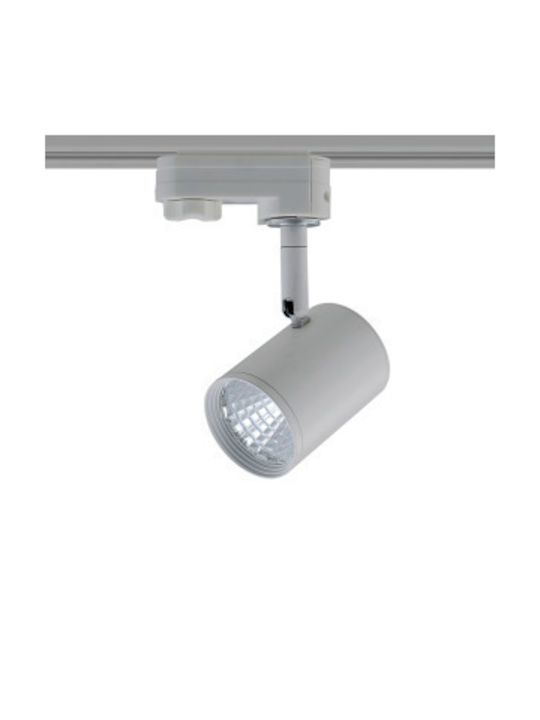Aca Einzel LED Kaltweiß Spot in Gray Farbe