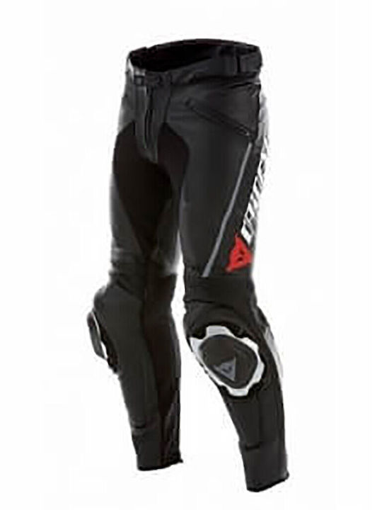 Dainese Delta Pro Pelle Men's Winter Leather Motorcycle Pants Black