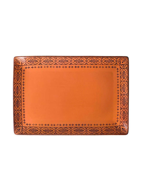 Oriana Ferelli Сервизна Плато от Порцелан Vintage Terracotta 31x21бр 1бр