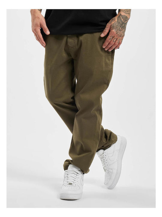 Def Men's Trousers Elastic in Straight Line ''''''olive''''''