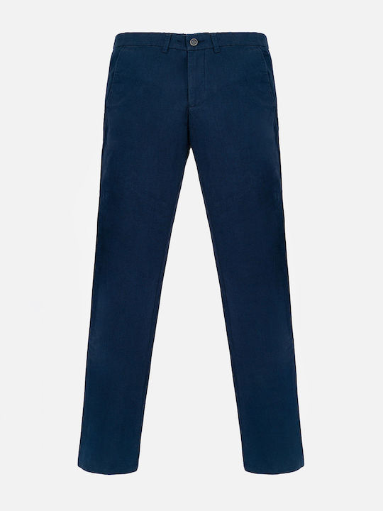 Fynch Hatton Trousers Chino Dark Navy