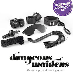 Crushious BDSM Kit σε Μαύρο Χρώμα 8τμχ