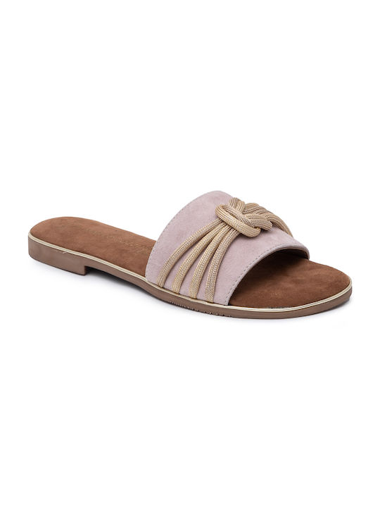 Marco Tozzi Damen Flache Sandalen in Rosa Farbe