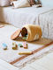 Lorena Canals Kinder Aufbewahrungskorb aus Stoff Honey Braun 28x28x27cm 1Stück