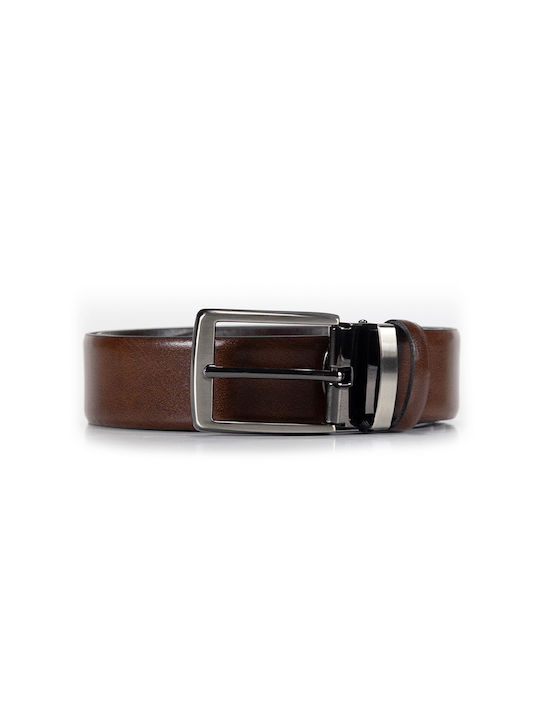 Venturi Men's Leather Belt Brown