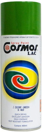 Cosmos Lac Spray Paint Acrylic with Metallic Effect John Deere Green 400ml