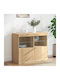 Sideboard Wooden Sonoma Oak 81x37x67cm