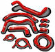 Samco Sport Set Coliere Silențioase Motor Motocicletă Roșu