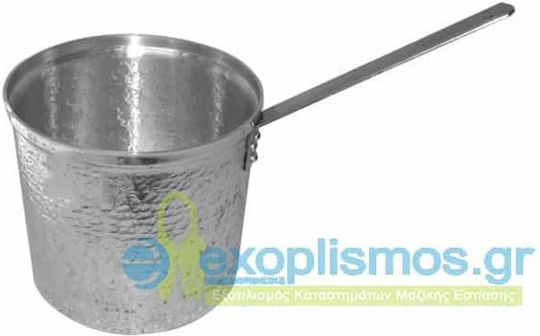 Samson Soßenpfanne Kapazität 9.9Es mit Durchmesser 24cm und Höhe 22cm.
