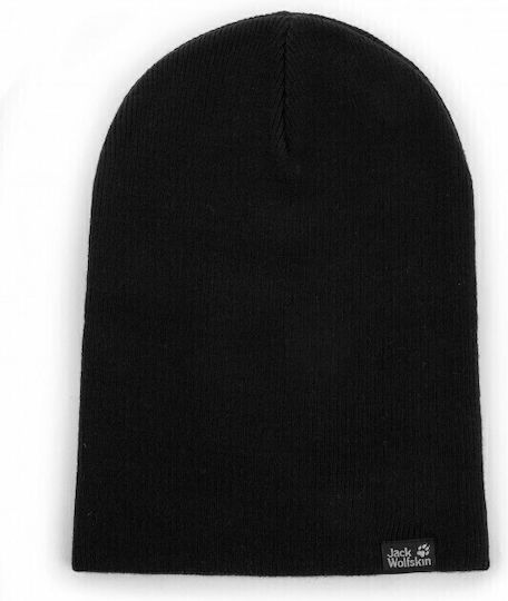 Beanie Unisex Σκούφος με Rib Πλέξη σε Μαύρο χρώμα