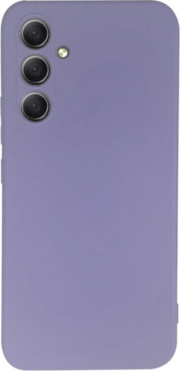 Lemontti Umschlag Rückseite Silikon Flieder (Galaxy A34)