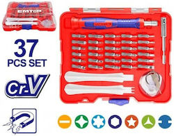 Emtop Screwdriver with 37 Interchangeable Tips