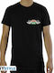 Abysse Central Perk T-shirt Μαύρο Βαμβακερό