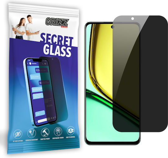 GrizzGlass Secretglass Privacy Tempered Glass (Realme C6, Realme 7)