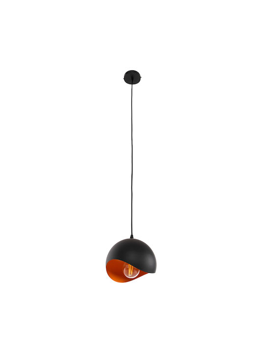 HomeMarkt Pendant Light Single-Light for Socket E27 Black