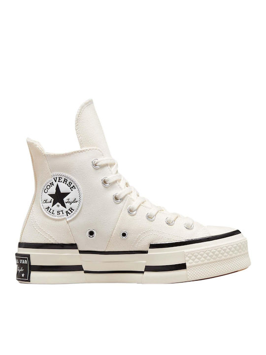 Converse All Star Chuck 70 Plus Flatforms Boots White