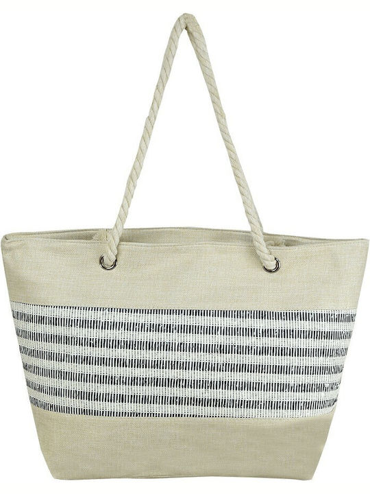 Aquablue Beach Bag Black with Stripes