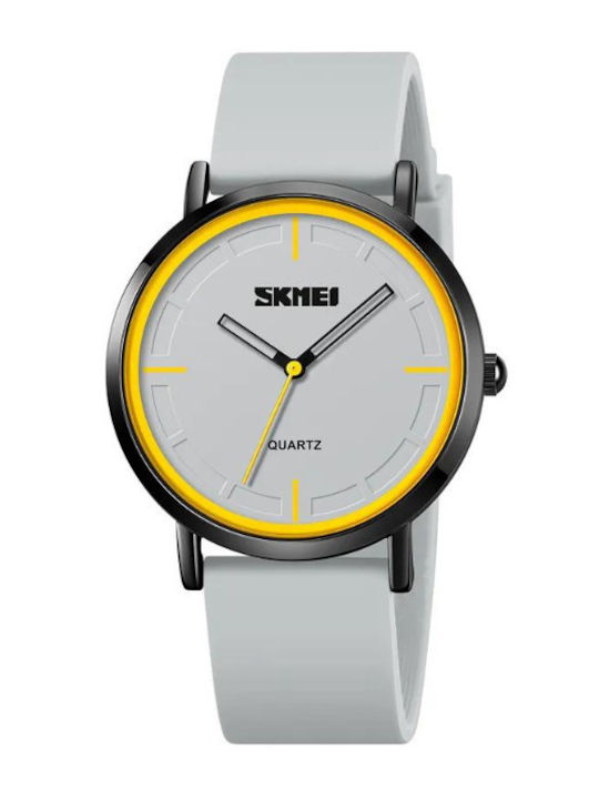 Skmei Women's Watch with Leather Strap Grey