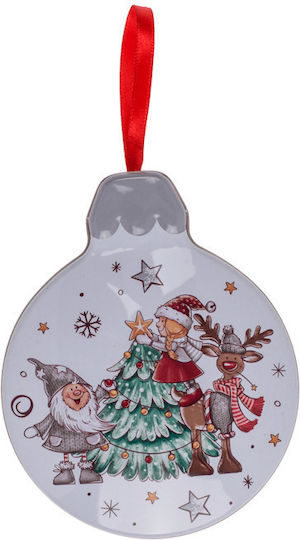 Приятели На Украшенията Красящо Коледно Украшение Етикет Металик 11x14см Bauble Friends