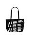 Out of Print Shopping Bag Black