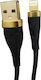 Moxom MX-CB64 Braided USB-A to Lightning Cable Μαύρο 2m