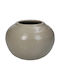 ArteLibre Decorative Vase Beige 14x14x14.5cm