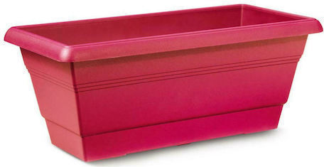 Planter Box Plastic Pink Dark 50x16cm.