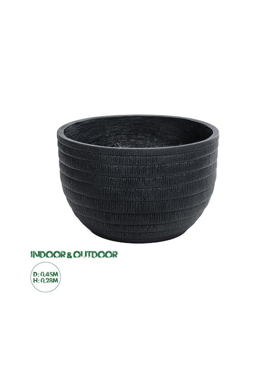 GloboStar Pot Black 45x45x28cm