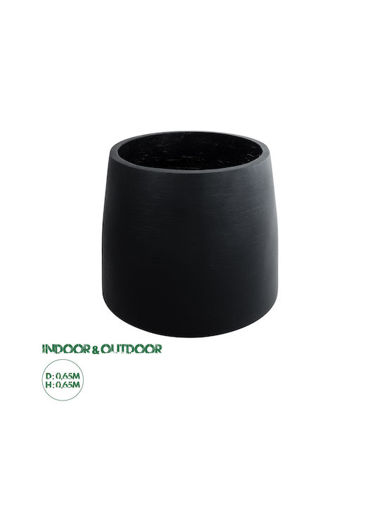 GloboStar Pot Black 65x65x65cm