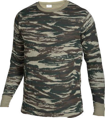 Sweatshirt Tarnung Militär 100% Baumwolle in Khaki Farbe