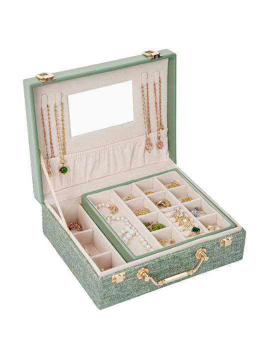 ForHome Jewellery Box Green 23x18x9cm