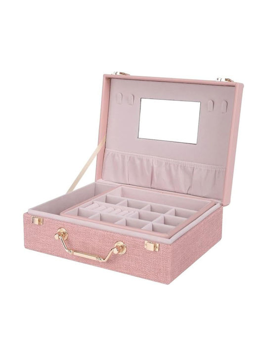 ForHome Jewellery Box Pink 23x18x9cm