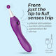 Crushious Doppelter Vibrator Lila