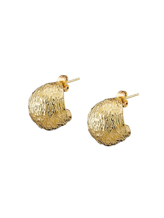 Amor Amor Earrings Hoops made of Steel Gold Plated