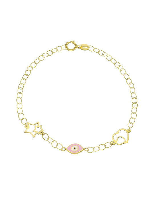 Vitopoulos Kids Gold Bracelet 14K for Girl