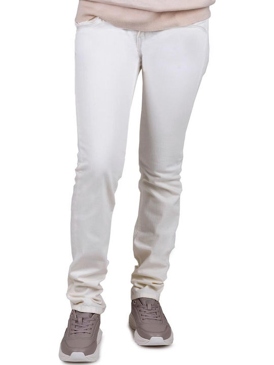 Damen Stoff Hose Weiß