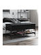 Entry Furniture with Shoe Rack & Bench Black Velvet-Black Metal 102x42x45cm