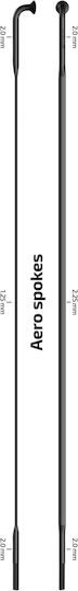 Zipp Bicycle Spoke Black