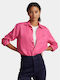 Ralph Lauren Women's Linen Long Sleeve Shirt Pink