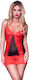 Chilirose Set Sexy Babydoll Rot