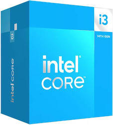Intel Core i3-14100 3.5GHz Επεξεργαστής 4 Πυρήνων για Socket 1700 σε Κουτί με Ψύκτρα