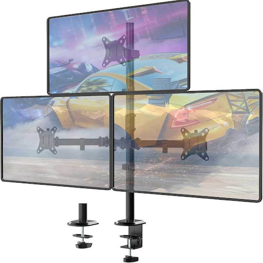 MounTeck Halterung Auf dem Schreibtisch für 3 Monitore bis 35" mit Arm