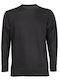 Fageo Herren Langarm Sweatshirt Arbeit Schwarz