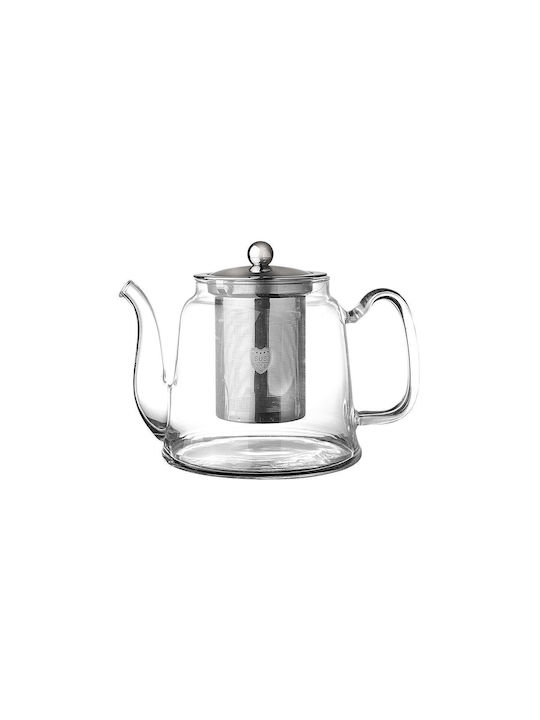 Estia Teeset mit Filter Glas in Silber Farbe 1000ml 1Stück