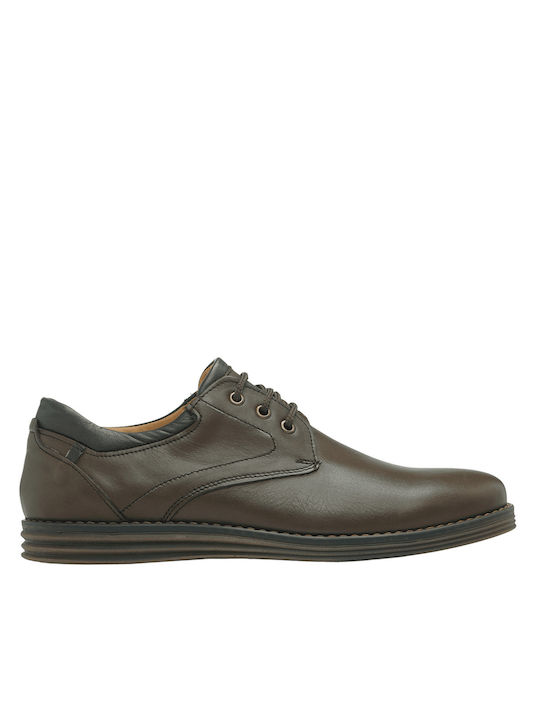 Antonio Shoes Δερμάτινα Ανδρικά Casual Παπούτσια Total Brown