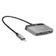 J5 Create JCA465 USB-C Докинг станция с HDMI 4K и свързване 2 монитора Сив