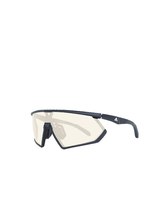 Adidas 0001 Мъжки Слънчеви очила с Черно Пластмасов Рамка SP0001 02E